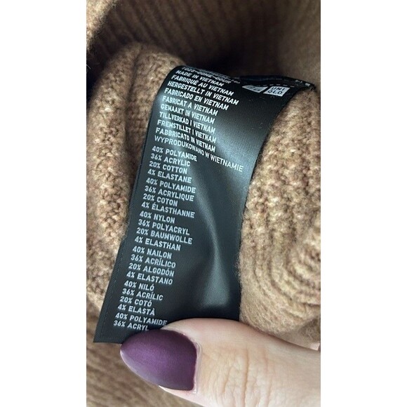 Uniqlo Sweater Womens Sz XL Brown Knit Crew Neck Pullover Casual Soft Capsule - Picture 4 of 4